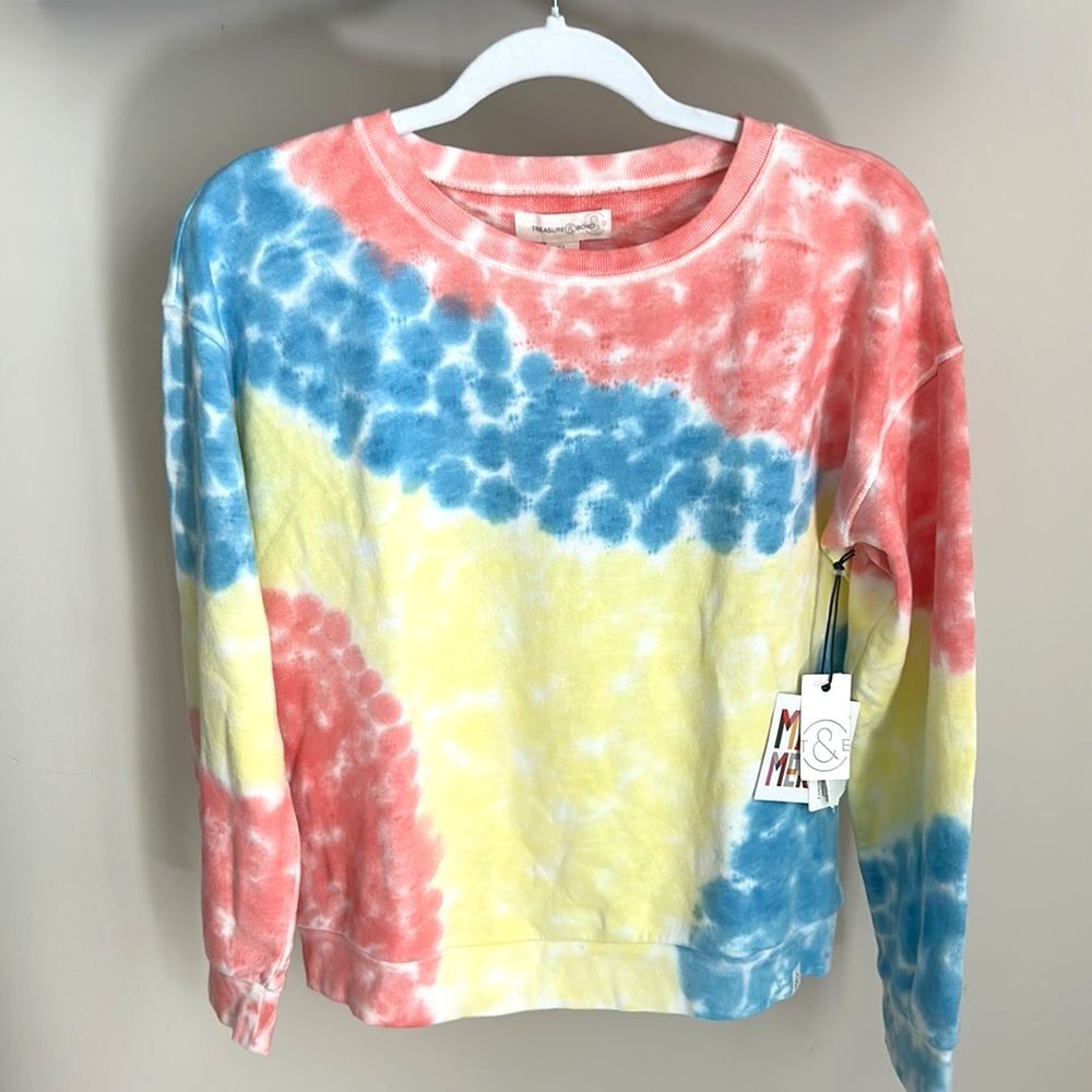 Treasure & Bond - SIZE XL - Girls - Tie Dye Sweatshirt - New!